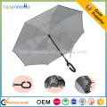 2017 Alibaba Recommend c handle upside down double layer inverted umbrella